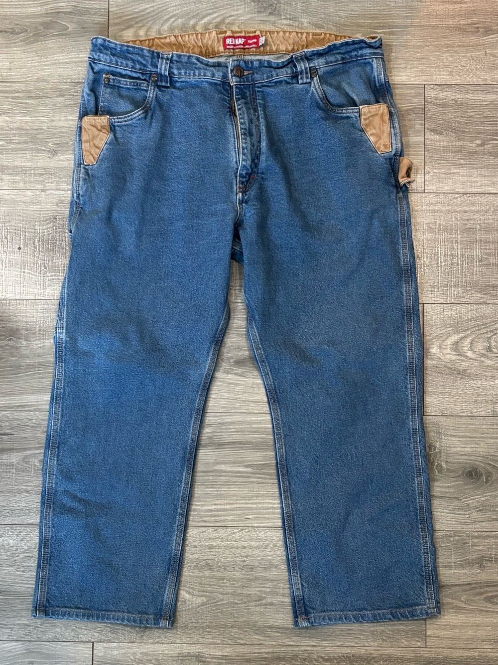 Red Kap Carpenter Work Jeans Men’s 42x30 Blue Utility Denim Pants Relaxed Fit